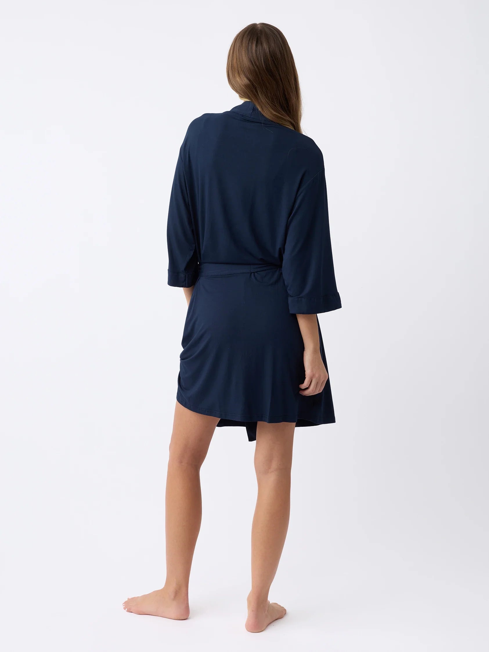 Women's Bamboo Stretch-Knit Kimono Robe