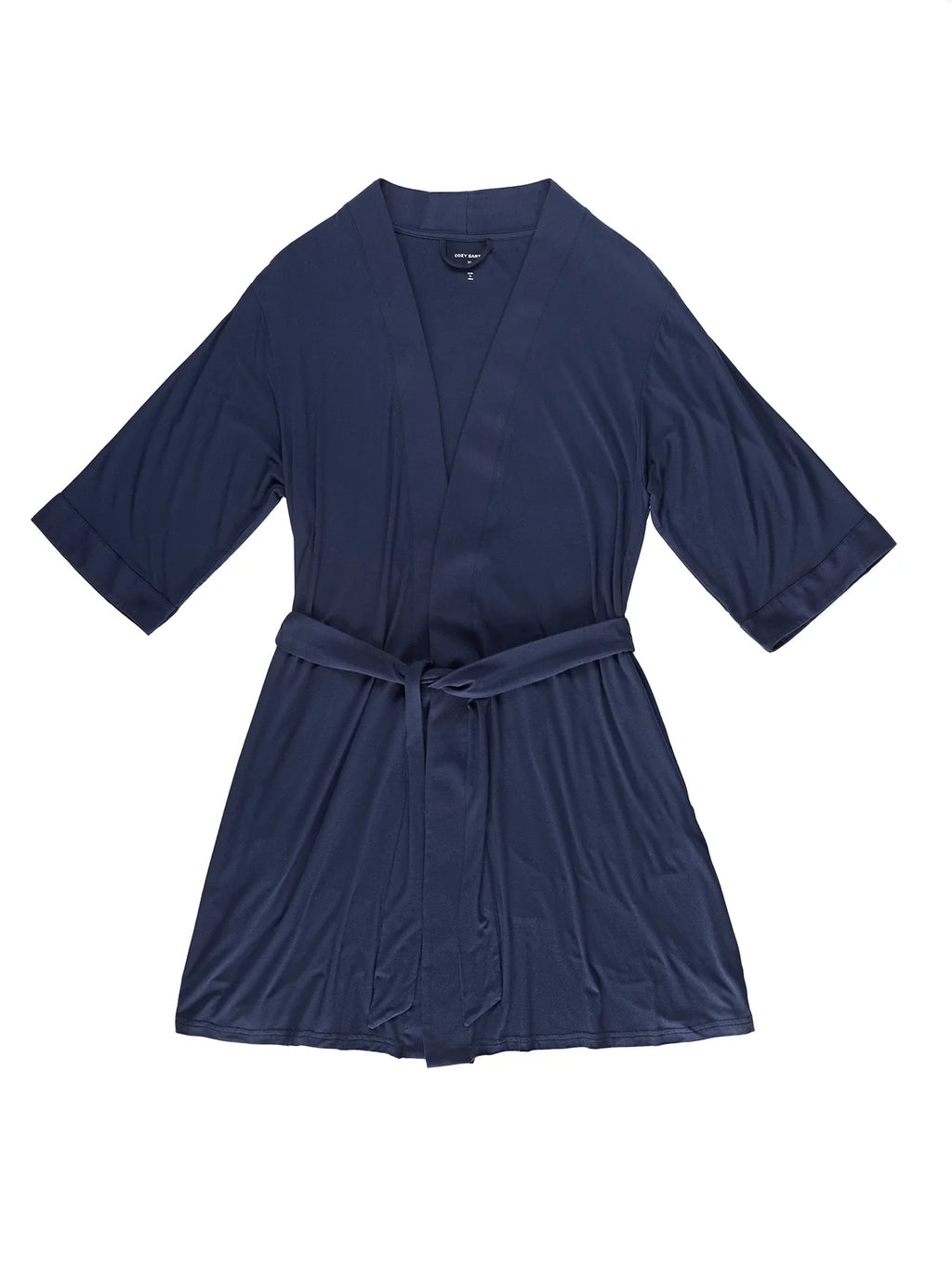 Women's Bamboo Stretch-Knit Kimono Robe