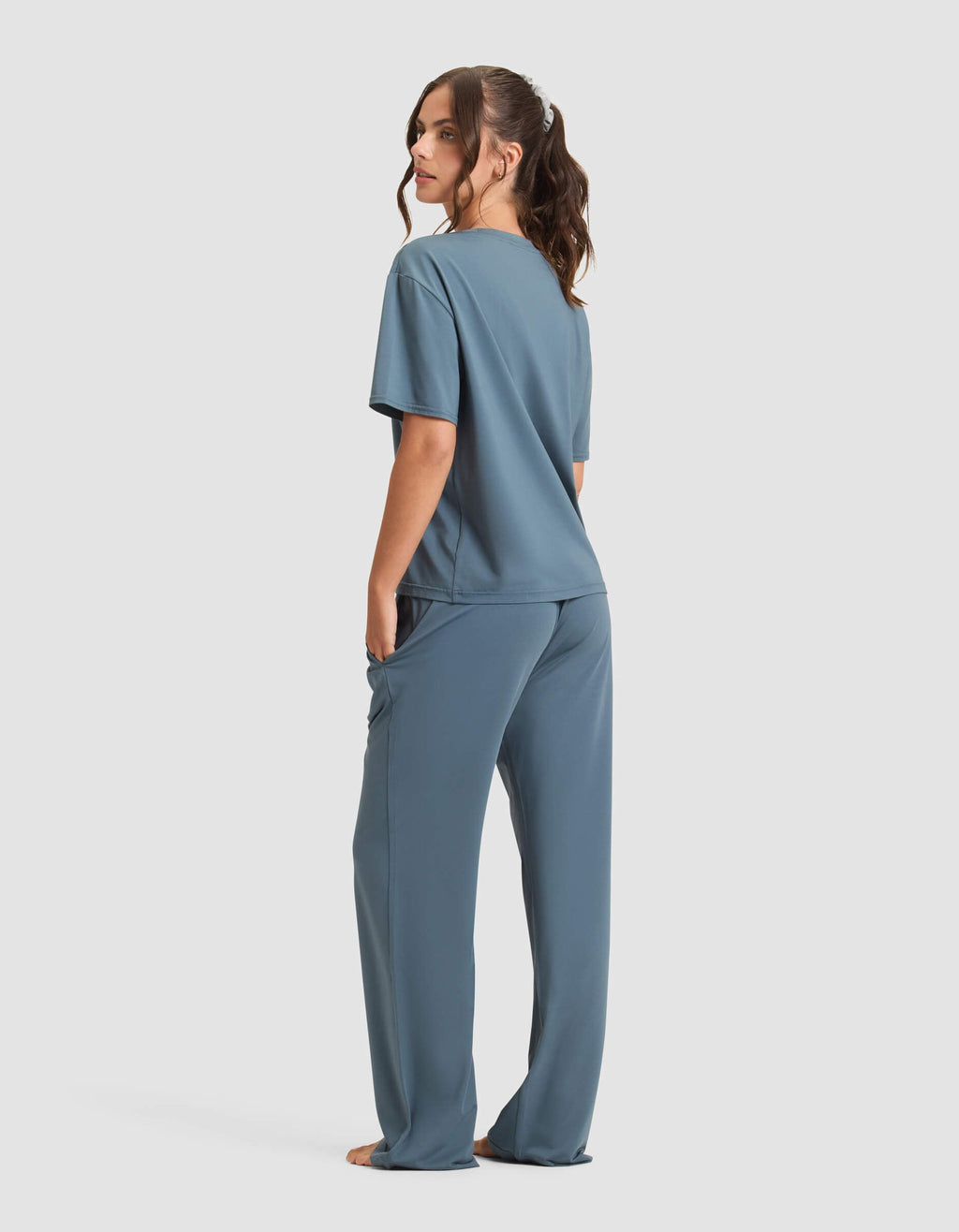 Women's First Layer Pajama Short Sleeve Tee & Pant Set