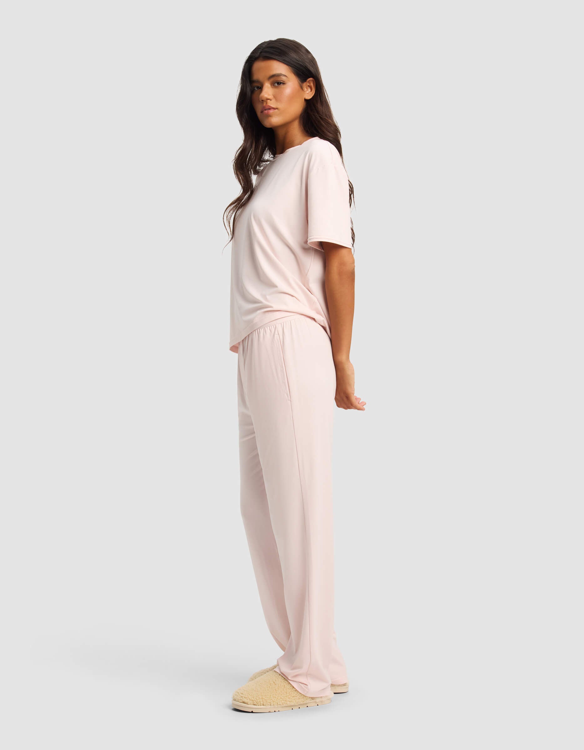 Women's First Layer Pajama Short Sleeve Tee & Pant Set