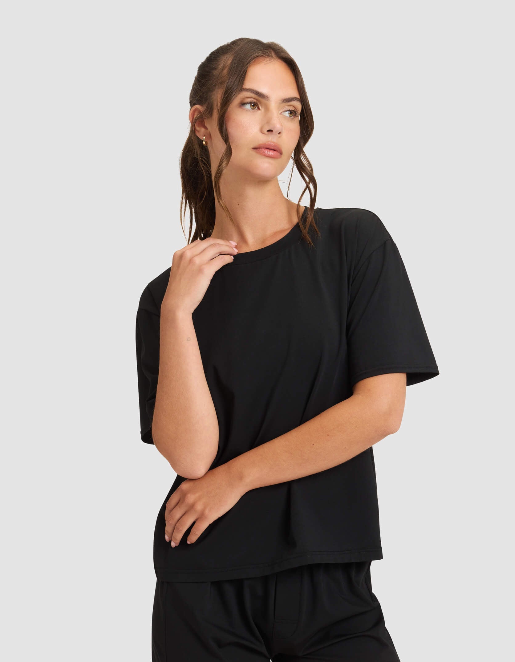Women's First Layer Pajama Short Sleeve Tee & Pant Set