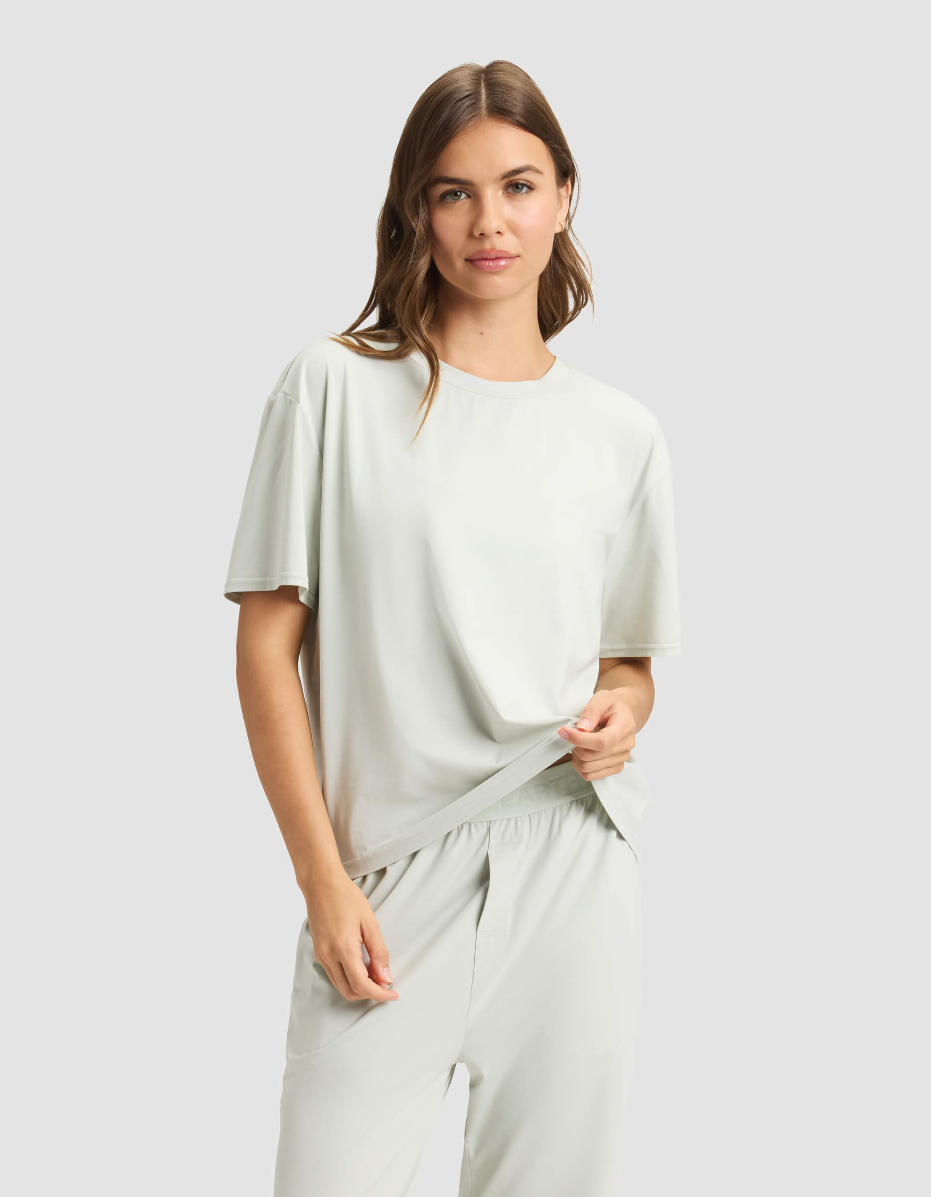 Women's First Layer Pajama Short Sleeve Tee & Pant Set