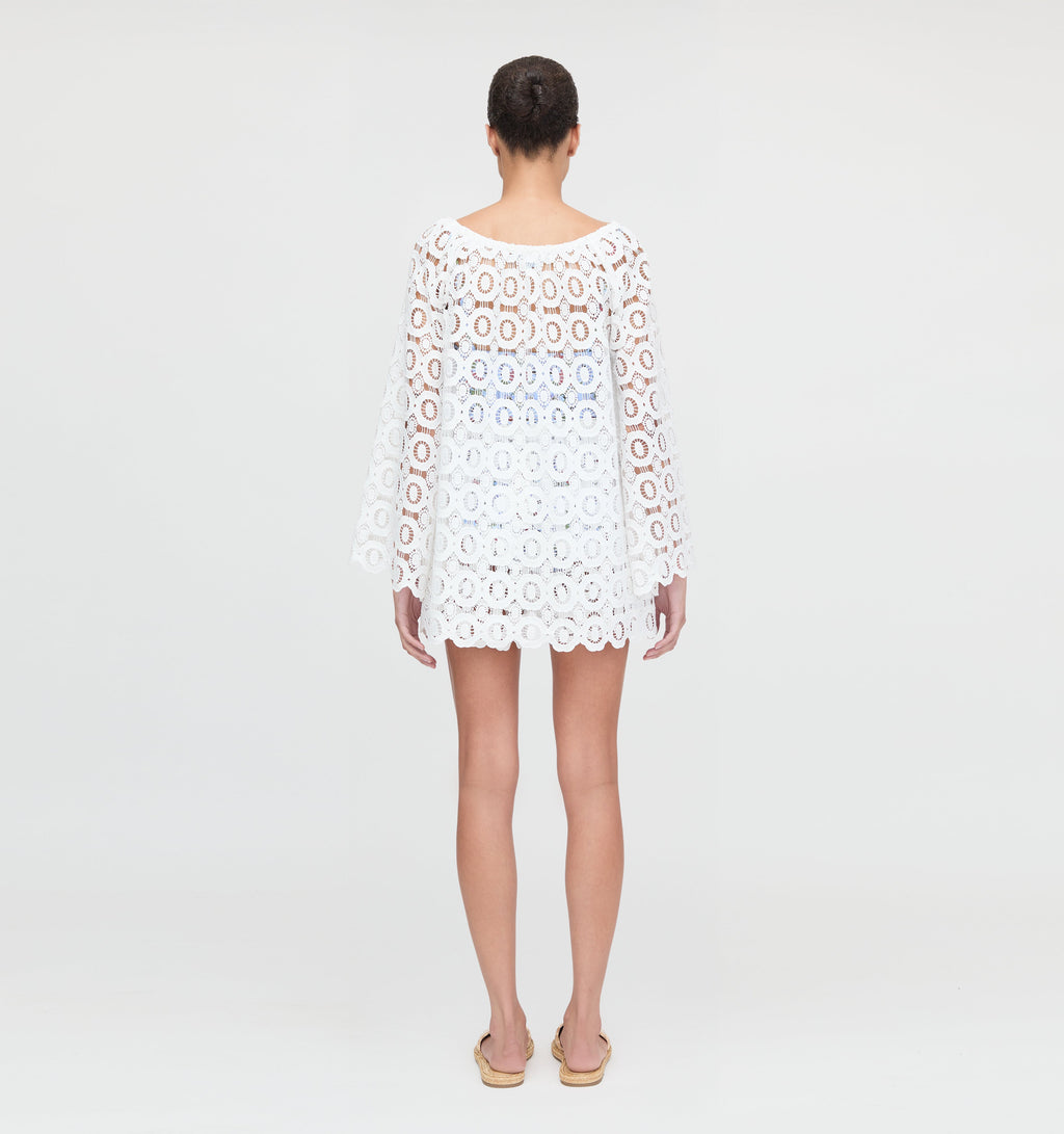 The Enella Tunic - White Broderie