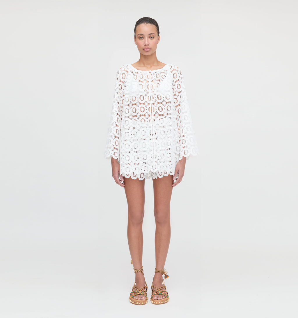 The Kaya Short - White Broderie