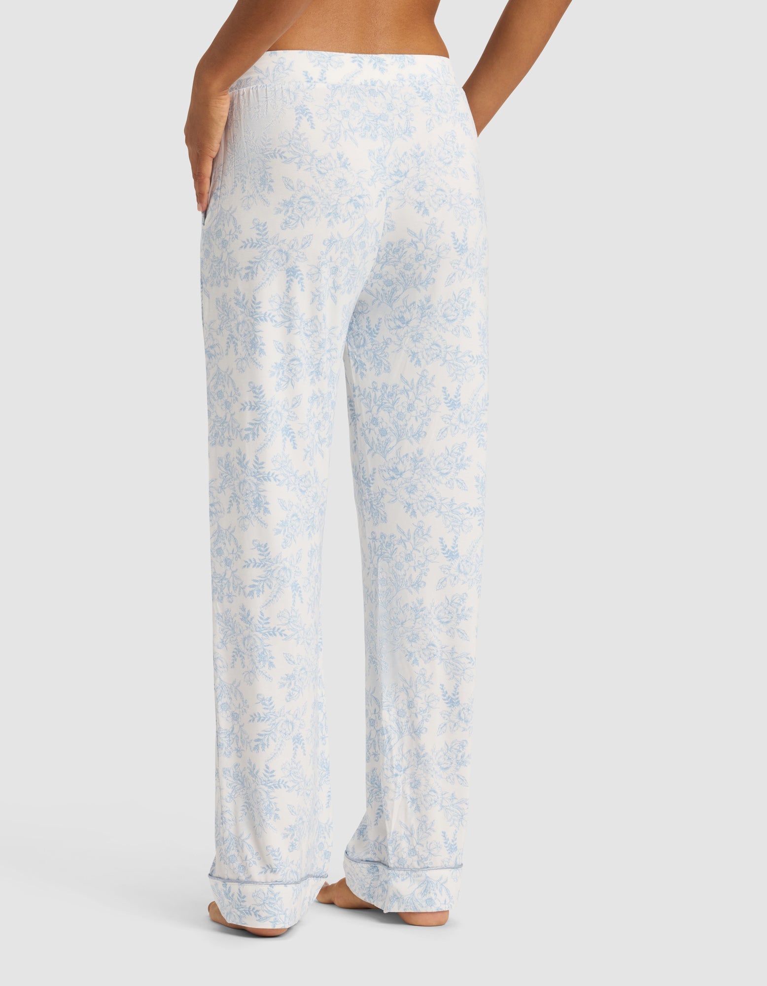 Women's Bamboo Stretch-Knit Short Sleeve & Pant Pajama Set