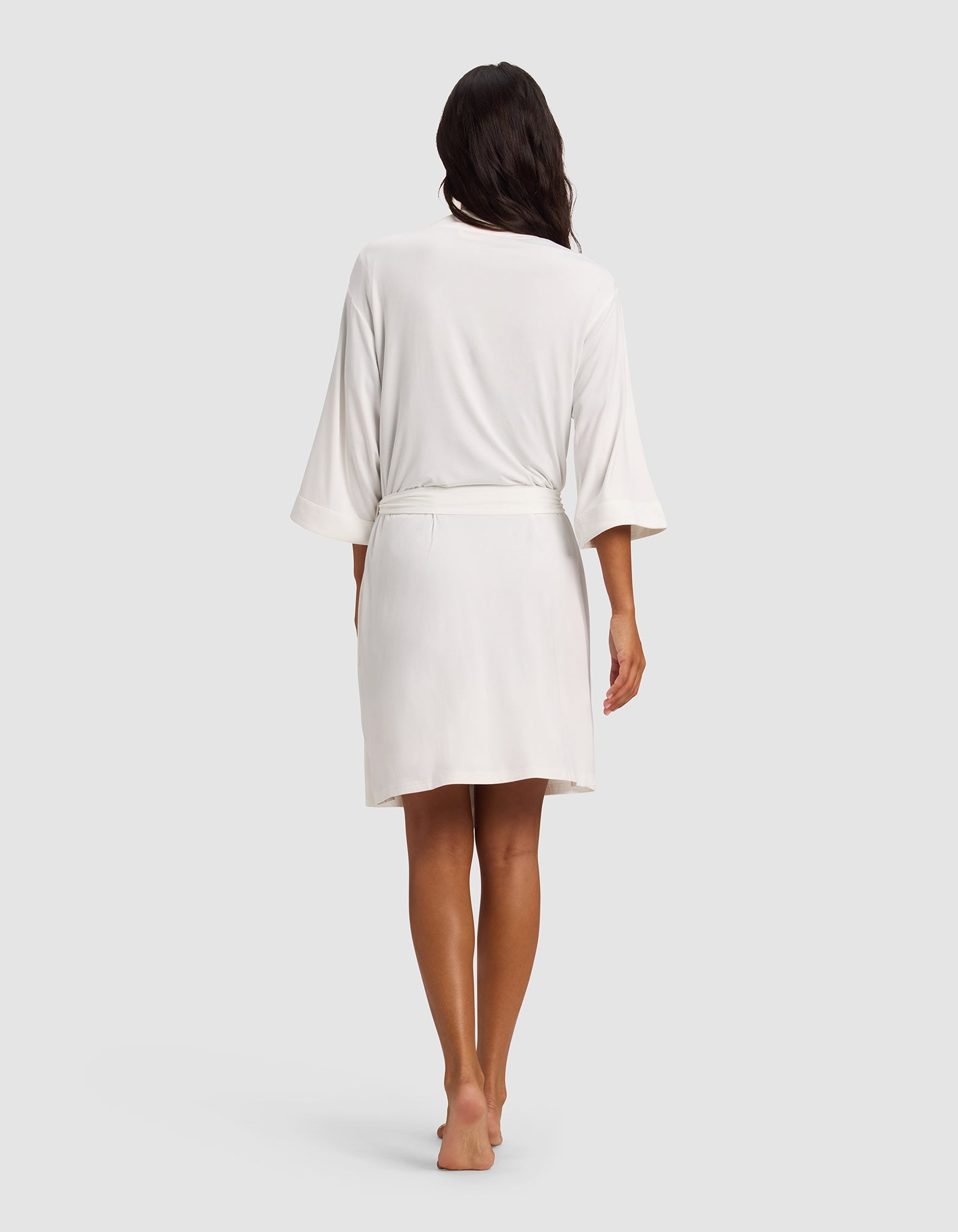 Women's Bamboo Stretch-Knit Kimono Robe