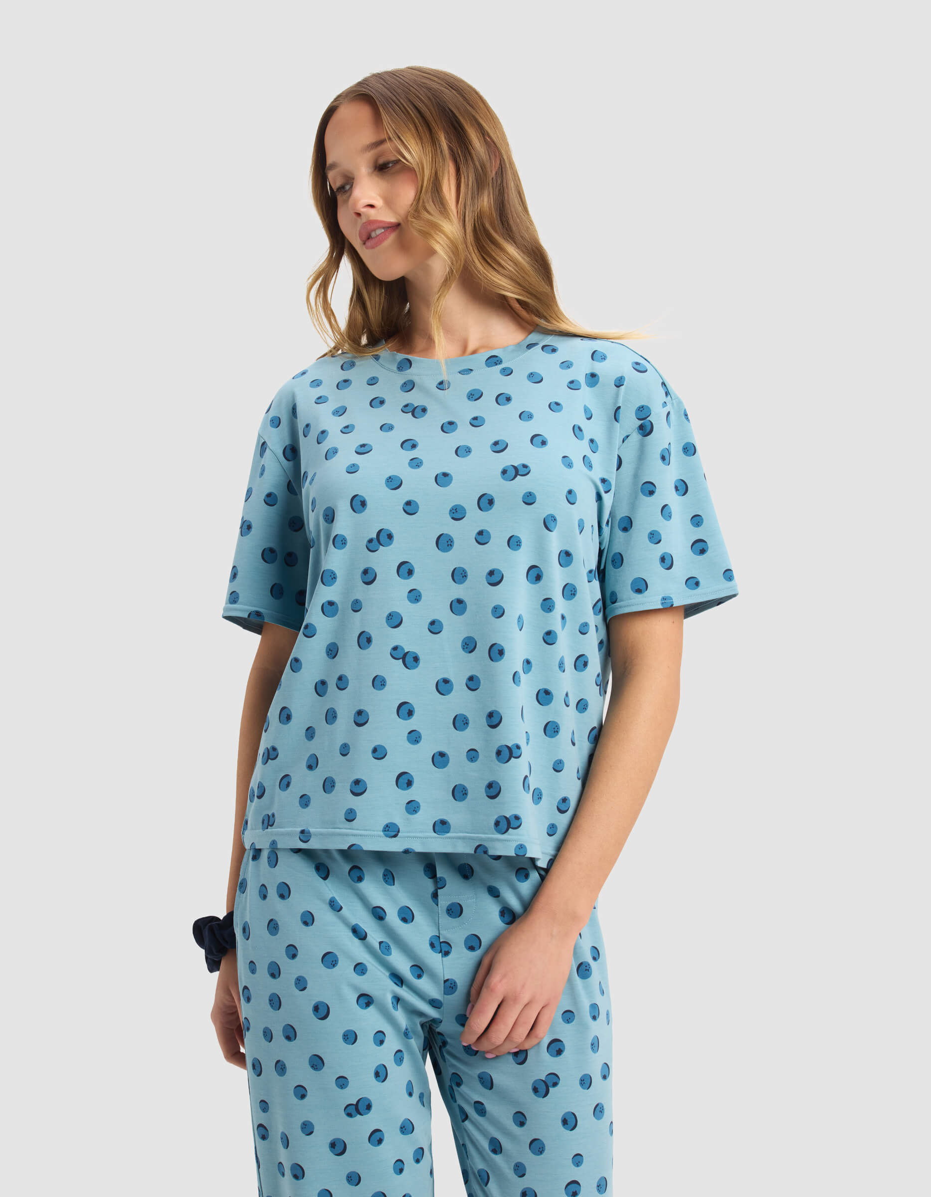 Women's First Layer Pajama Short Sleeve Tee & Pant Set