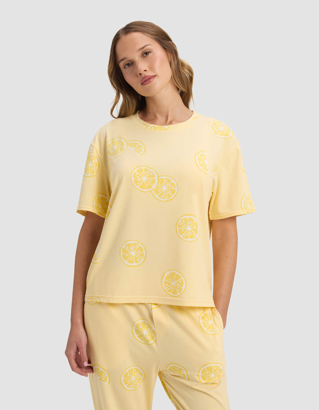 Women's First Layer Pajama Short Sleeve Tee & Pant Set