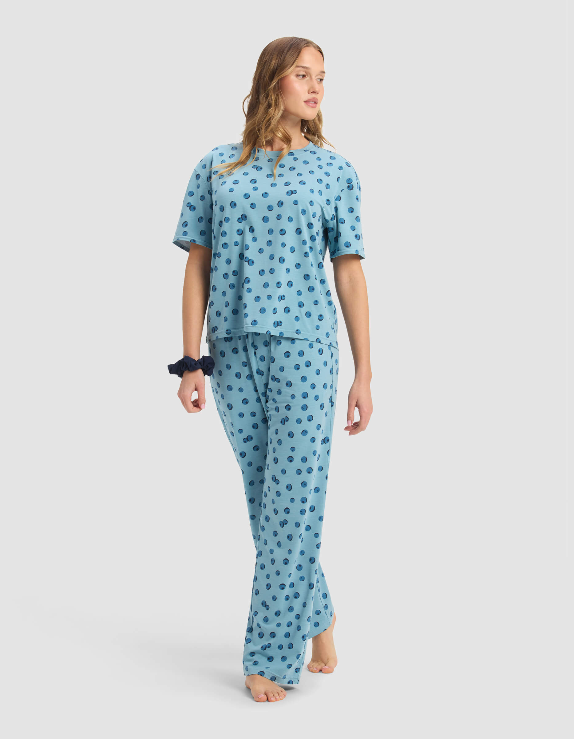 Women's First Layer Pajama Short Sleeve Tee & Pant Set