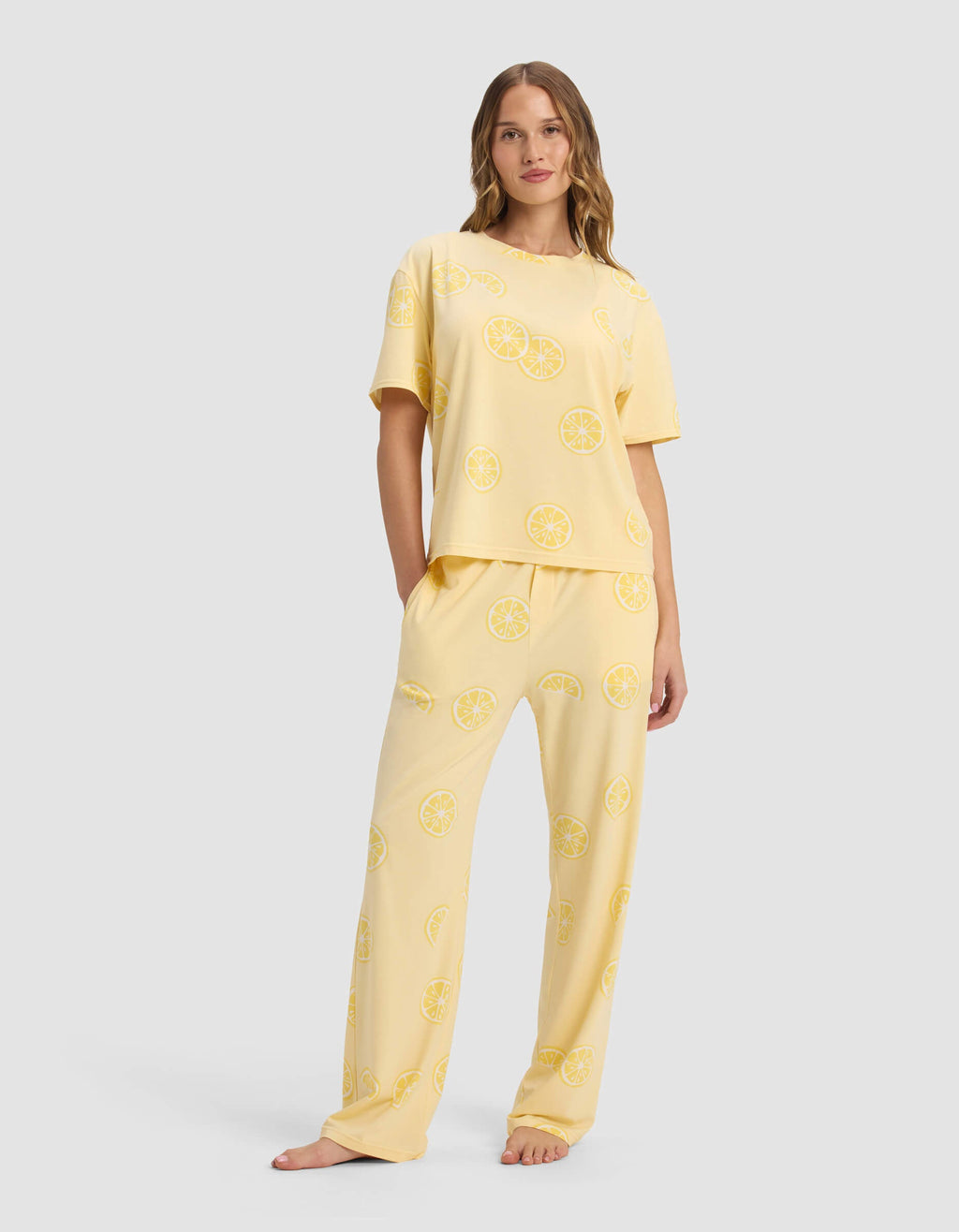 Women's First Layer Pajama Short Sleeve Tee & Pant Set