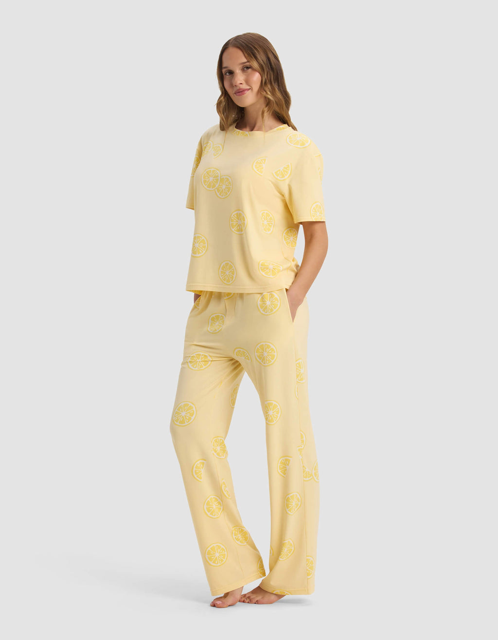 Women's First Layer Pajama Short Sleeve Tee & Pant Set