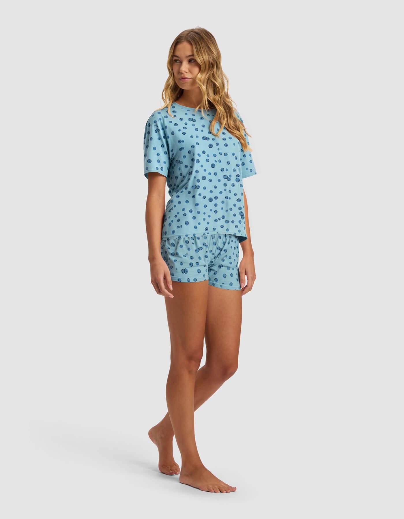 Women's First Layer Pajama Short Sleeve Tee & Boxer Short Set