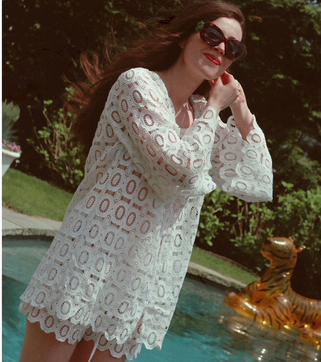 The Kaya Short - White Broderie